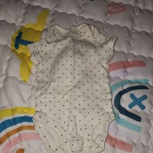 Polka Dot Cream Kids One Piece